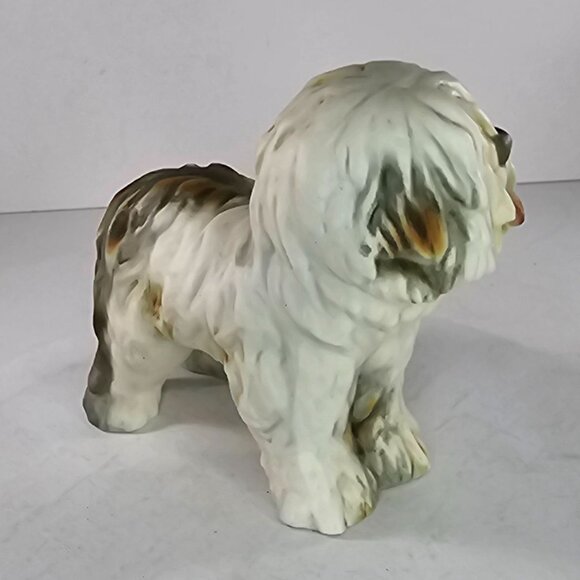 Cacciapuoti Italy Old English Sheepdog Dog Bisque Numbered Signed Original Tag - Picture 6 of 9